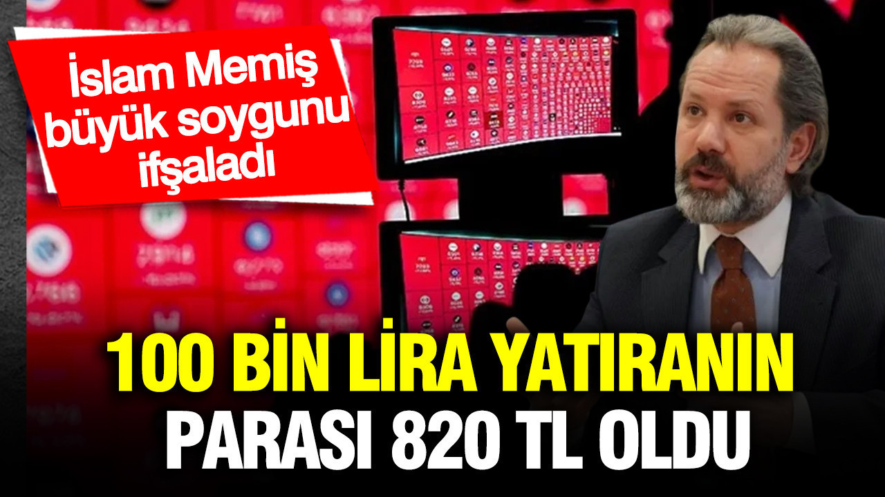 İslam Memiş’ten Çarpıcı Uyarı: 100 Bin TL Yatıran Yatırımcı 820 TL’ye Düştü